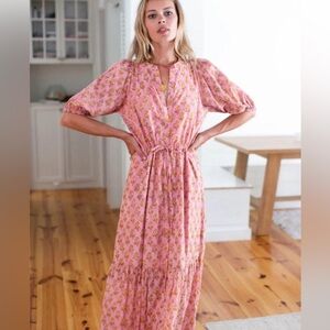 Emerson Fry Lucy Dress - Little Marigolds Pink Organic
